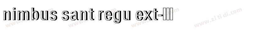 nimbus sant regu ext字体转换